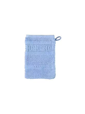 CAWÖ | Waschhandschuh NOBLESSE 16x22cm Mittelblau | 